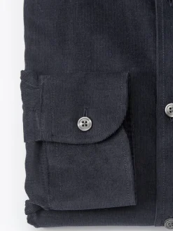Favourbrook Navy Mersey Cord Burlington Shirt- Shirts