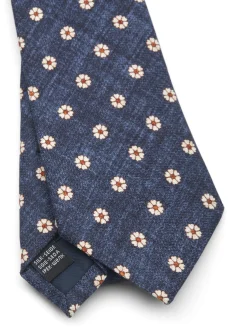 Favourbrook Navy Osterley Silk Tie- Ties