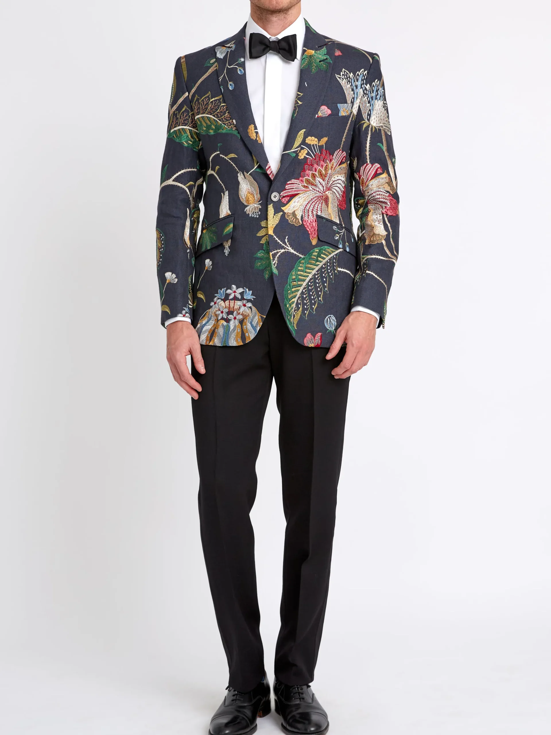 Favourbrook Navy Petersham Newport Jacket- Dinner Jackets