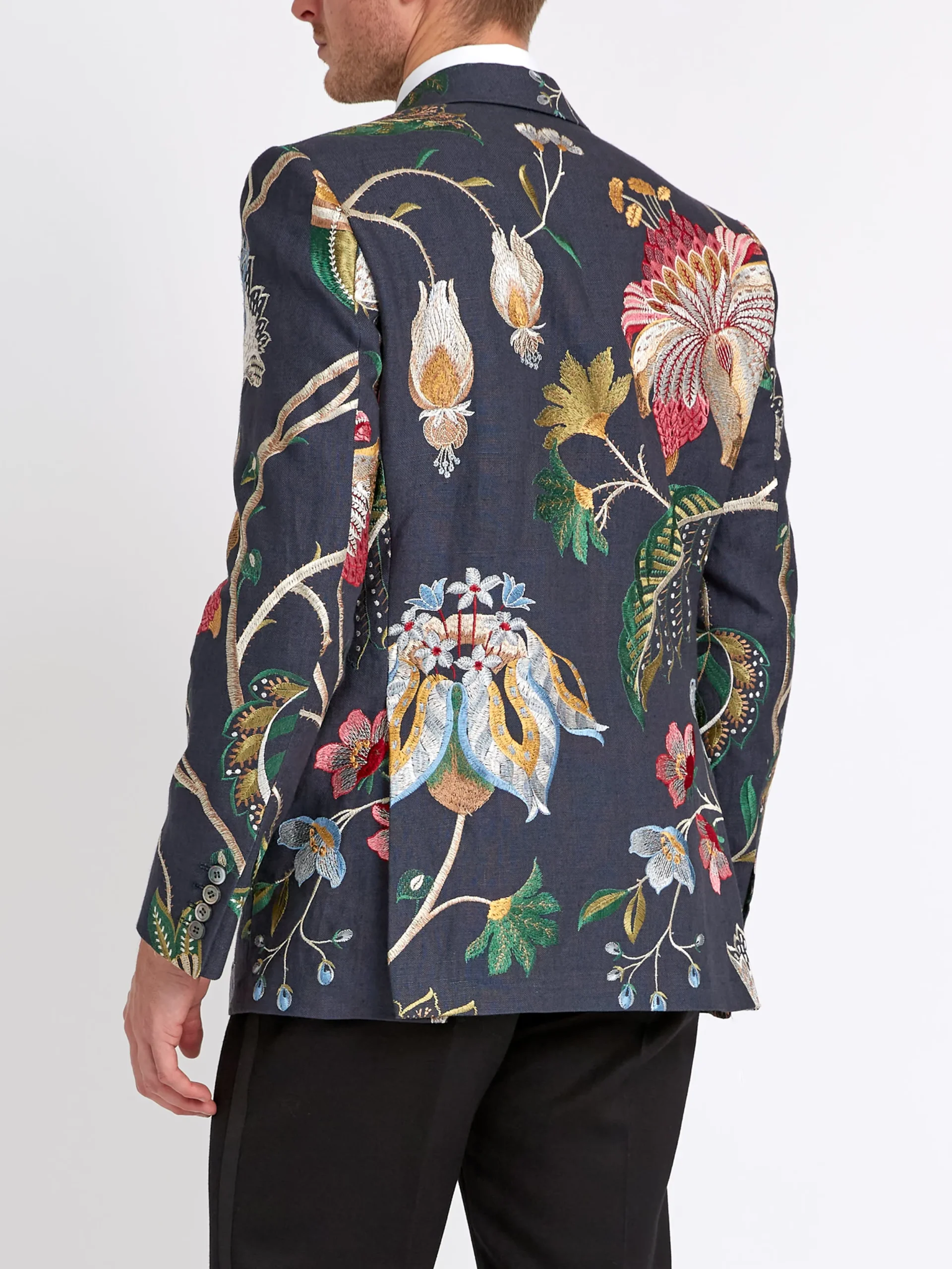 Favourbrook Navy Petersham Newport Jacket- Dinner Jackets