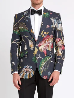 Favourbrook Navy Petersham Newport Jacket- Dinner Jackets