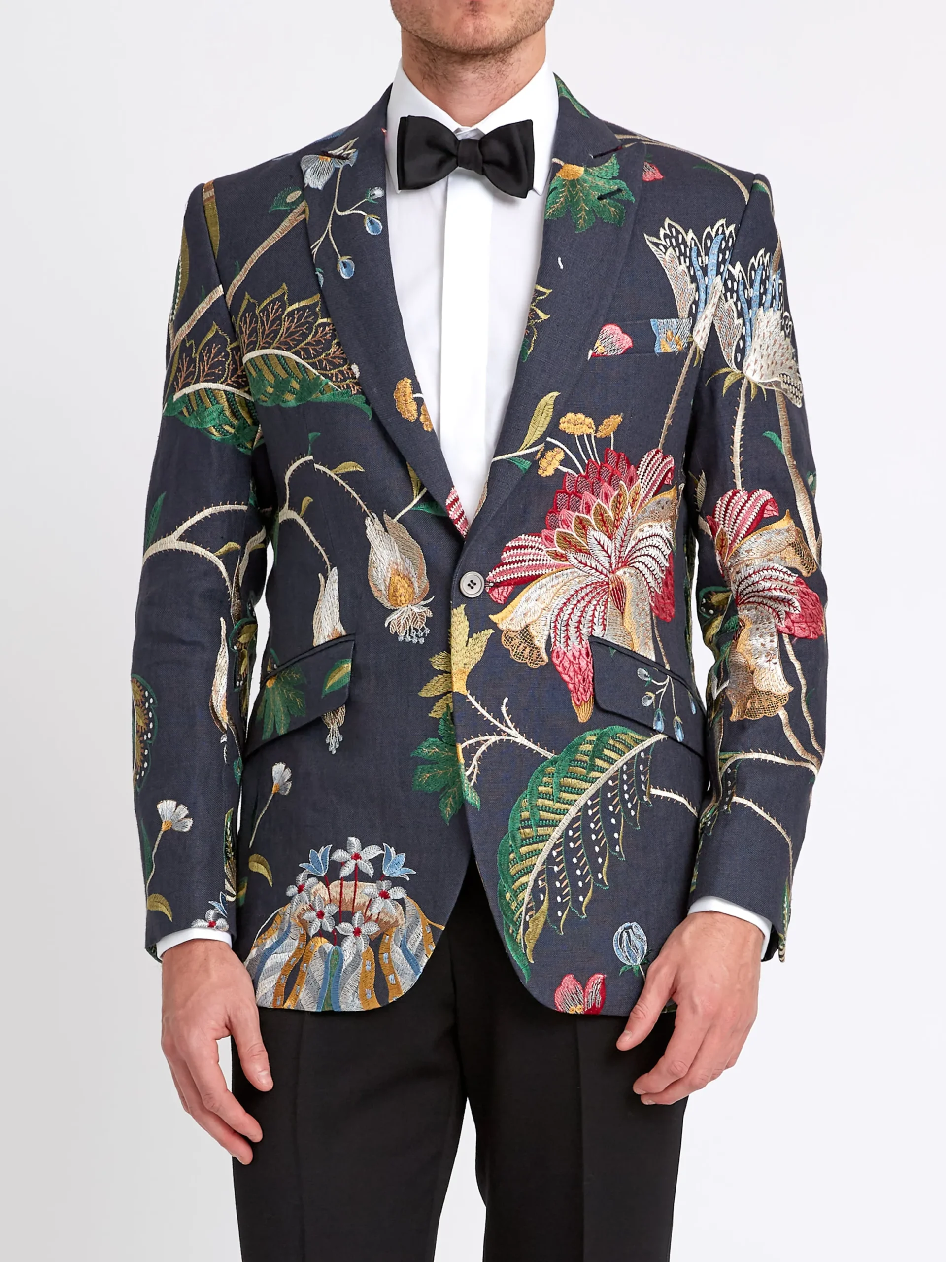 Favourbrook Navy Petersham Newport Jacket- Dinner Jackets