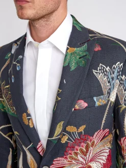Favourbrook Navy Petersham Newport Jacket- Dinner Jackets
