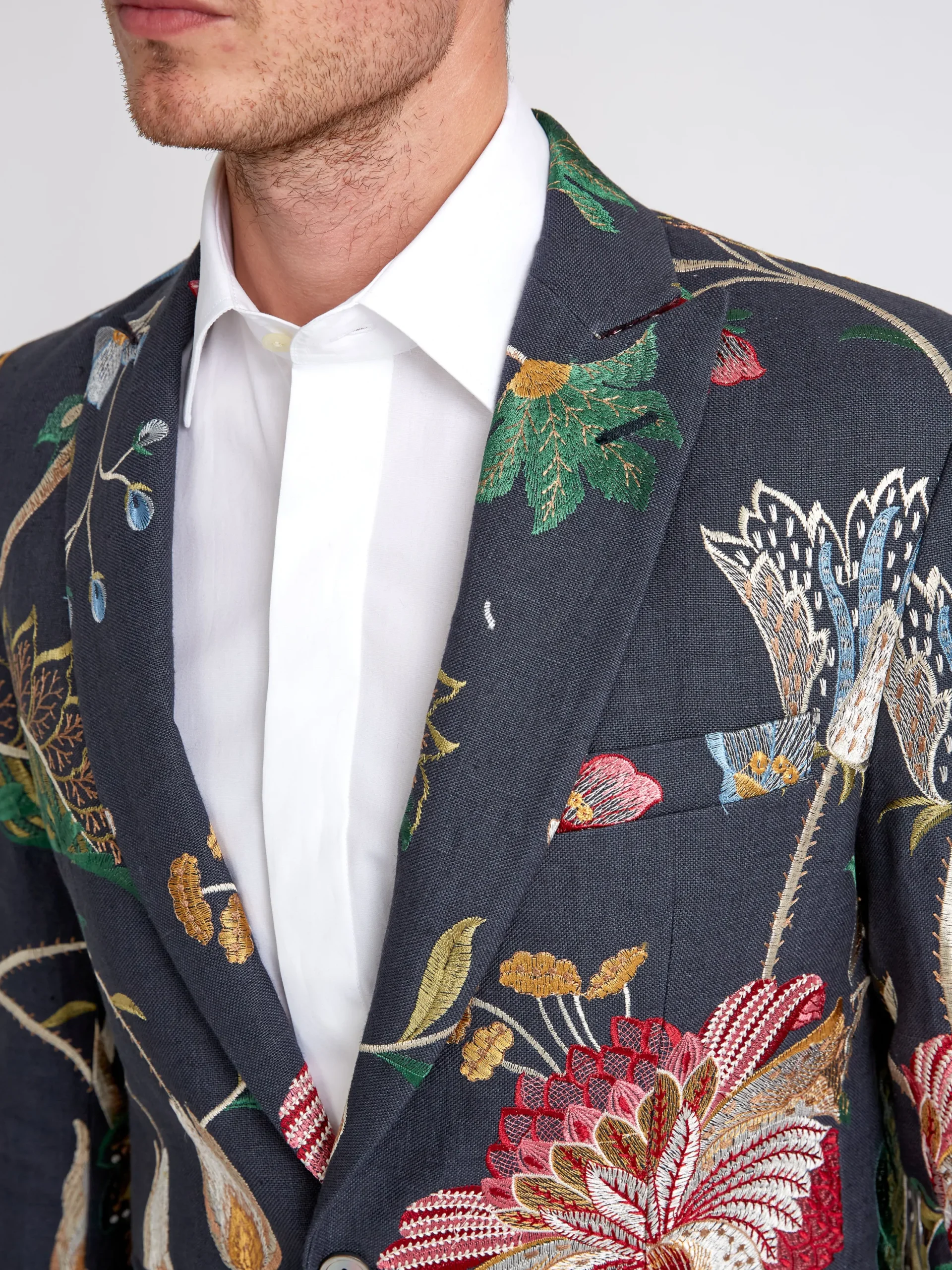Favourbrook Navy Petersham Newport Jacket- Dinner Jackets