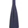 Favourbrook Navy Pickwick Silk Cravat- Scarves & Cravats