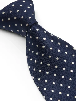 Favourbrook Navy Pickwick Silk Tie- Ties