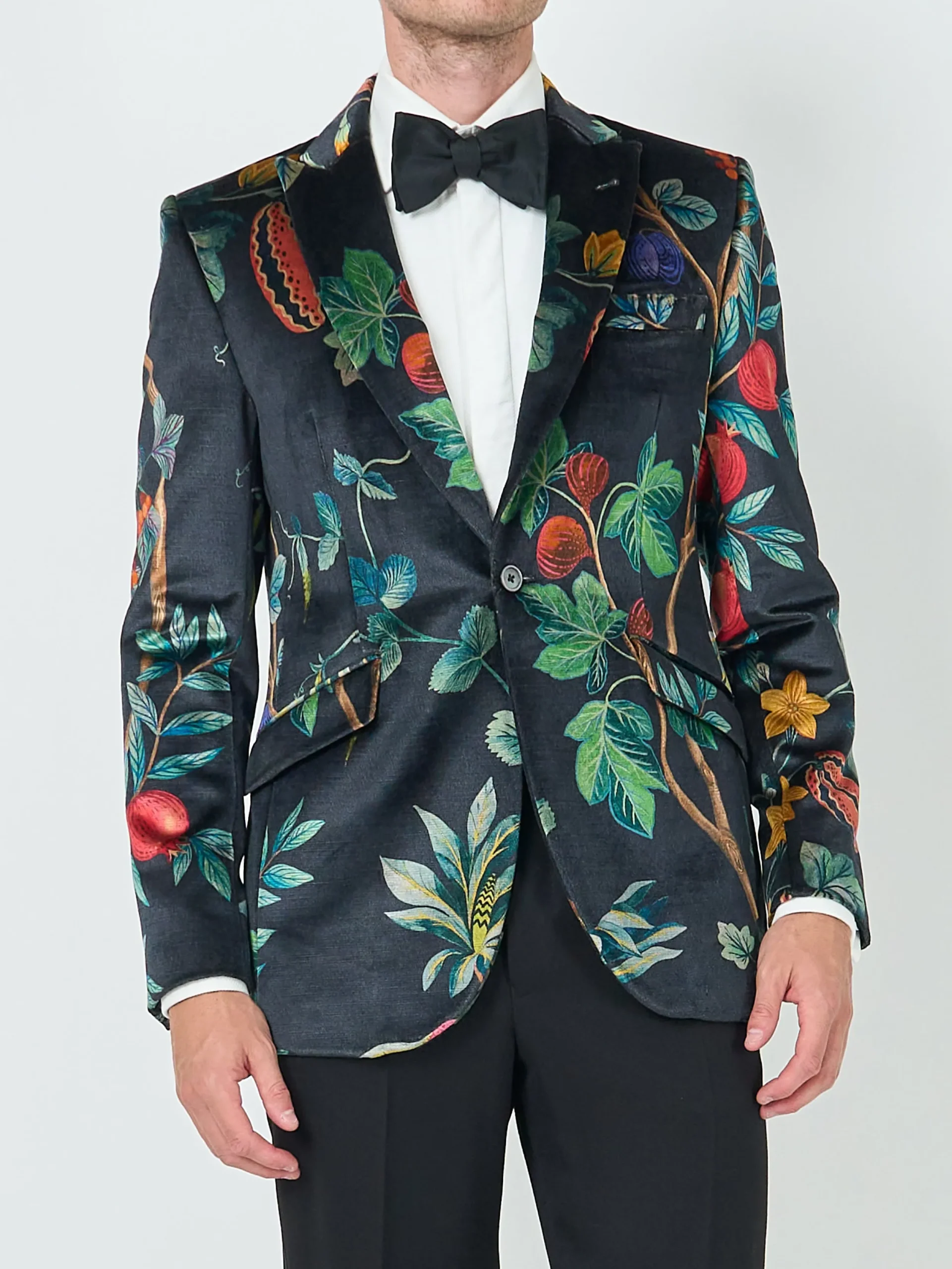 Favourbrook Navy Regency Velvet Newport Jacket- Velvet Jackets | Dinner Jackets