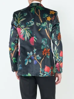 Favourbrook Navy Regency Velvet Newport Jacket- Velvet Jackets | Dinner Jackets