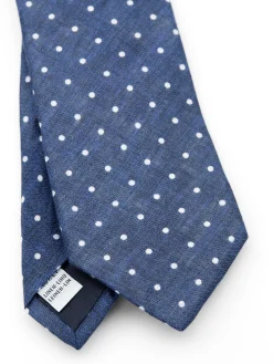 Favourbrook Navy Spot Milford Tie- Ties
