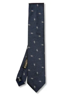 Favourbrook Navy Studland Silk Tie- Ties