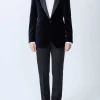 Favourbrook Navy Velvet Cotton Dinner Jacket- Eveningwear | Occasionwear