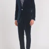 Favourbrook Navy Velvet Cotton Newport Jacket- Velvet Jackets
