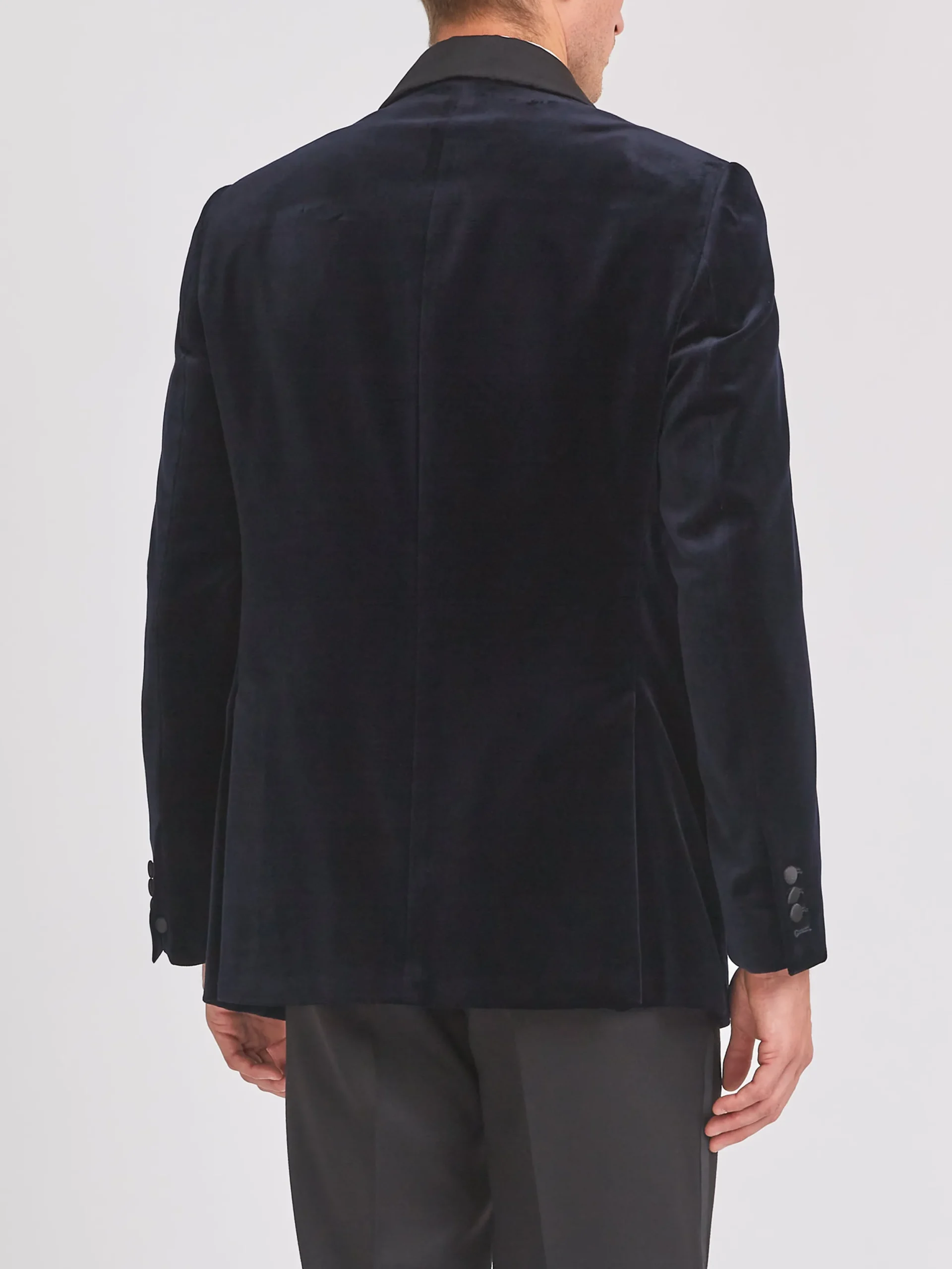 Favourbrook Navy Velvet Shawl Lapel Dinner Jacket- Occasionwear | Velvet Jackets