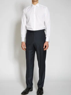 Favourbrook Navy Wellington Dress Trousers- Trousers