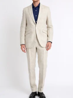 Favourbrook Oatmeal Allercombe Linen Ebury Jacket- Suits