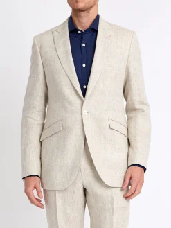 Favourbrook Oatmeal Allercombe Linen Ebury Jacket- Suits
