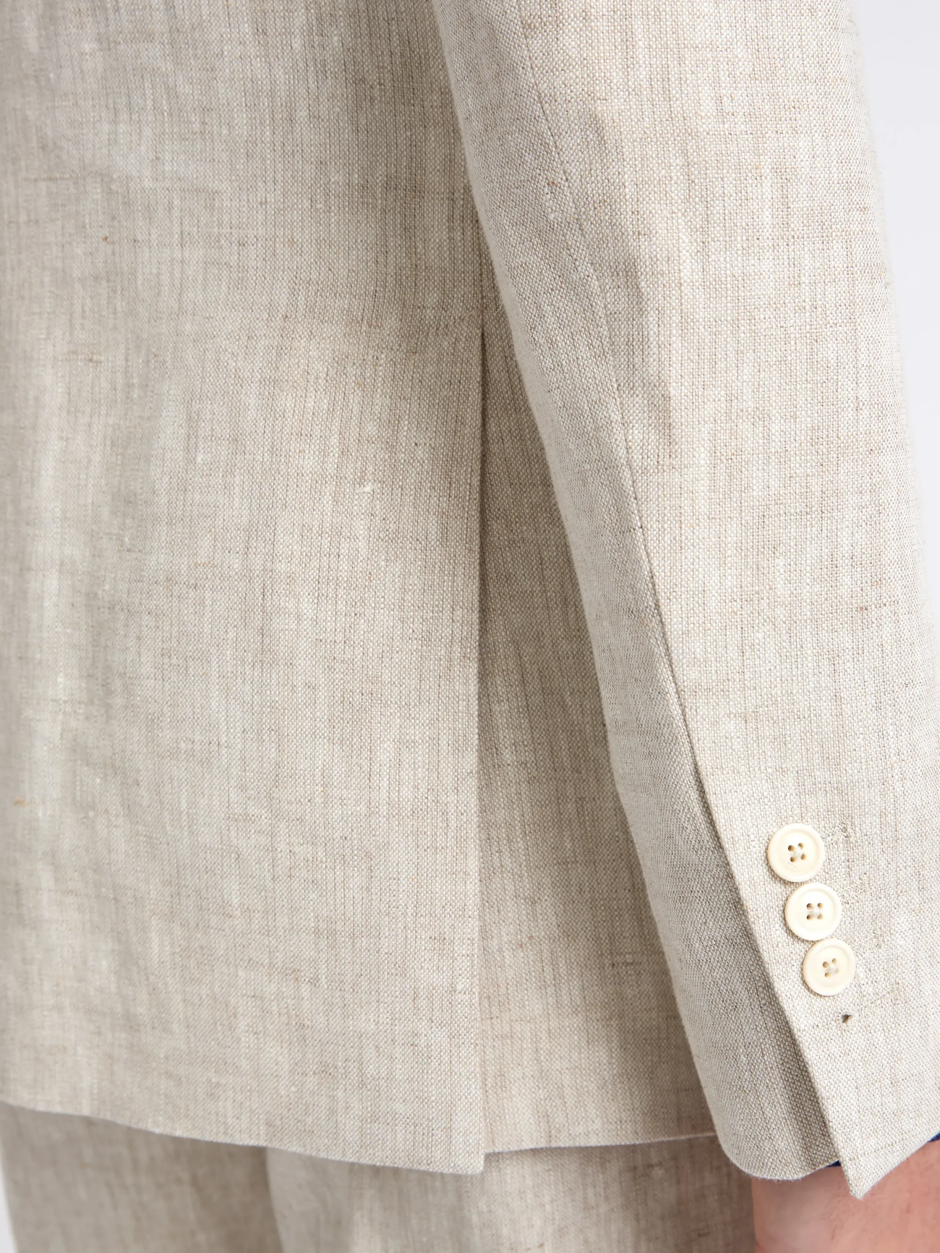 Favourbrook Oatmeal Allercombe Linen Ebury Jacket- Suits