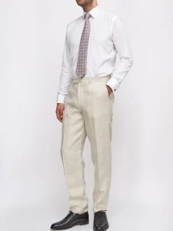 Favourbrook Oatmeal Dawlish Windsor Trouser- Trousers | Suits