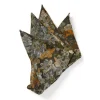 Favourbrook Olive Chatsworth Silk Wool Pocket Square- Pocket Squares