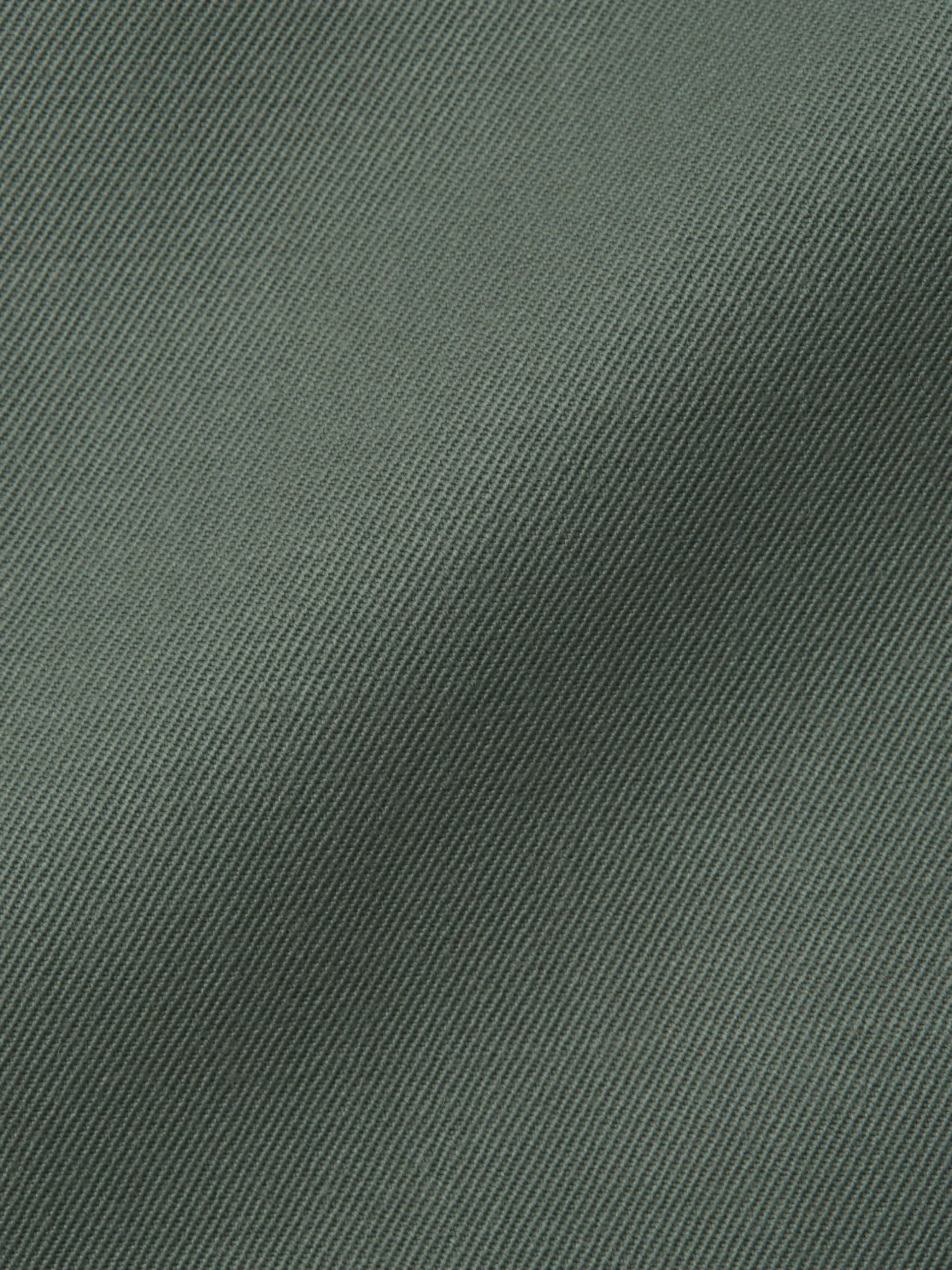 Favourbrook Olive Gabardine Wool Double Breasted 8 Button Shawl Lapel Waistcoat- Groomswear | Waistcoats