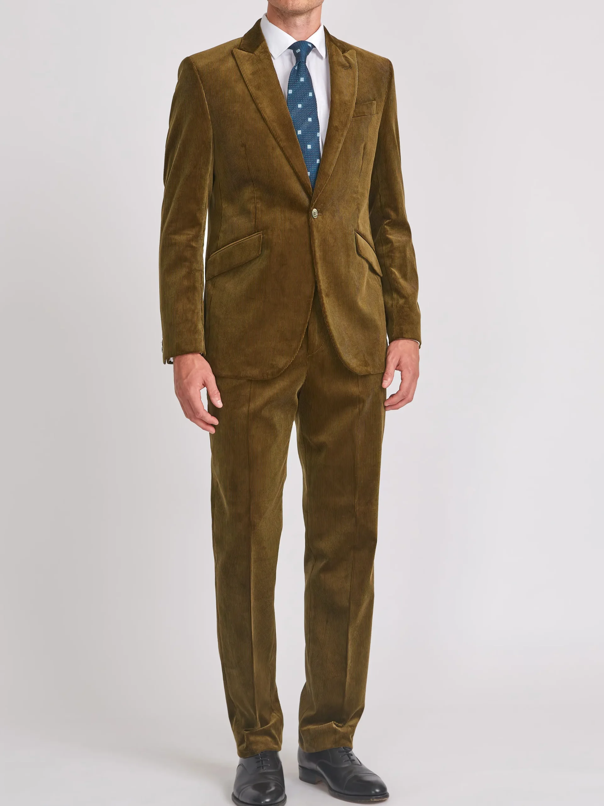 Favourbrook Olive Hatfield Cord Newport Jacket- Suits