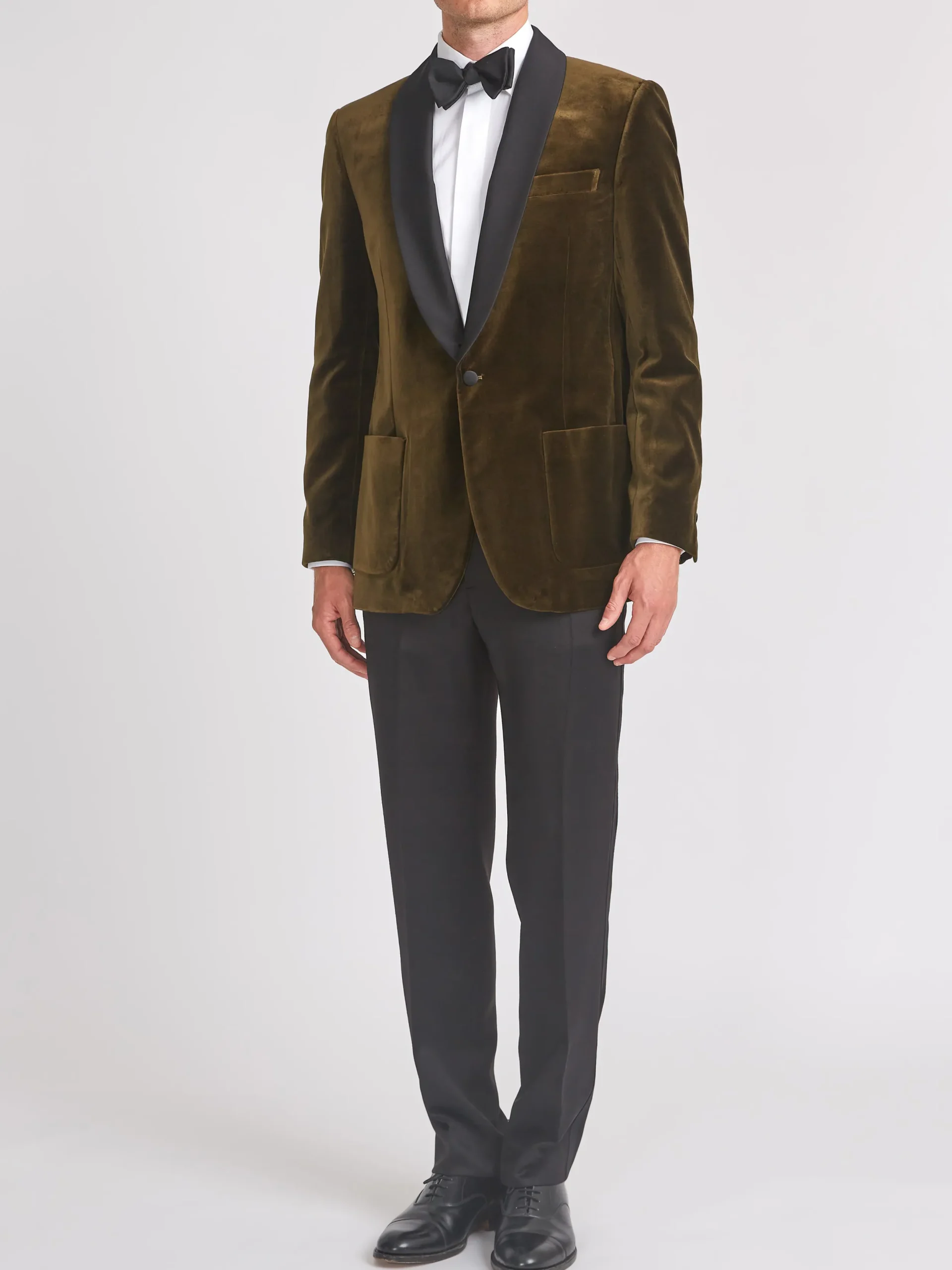 Favourbrook Olive Velvet Cotton Chaucer Jacket- Velvet Jackets | Dinner Jackets
