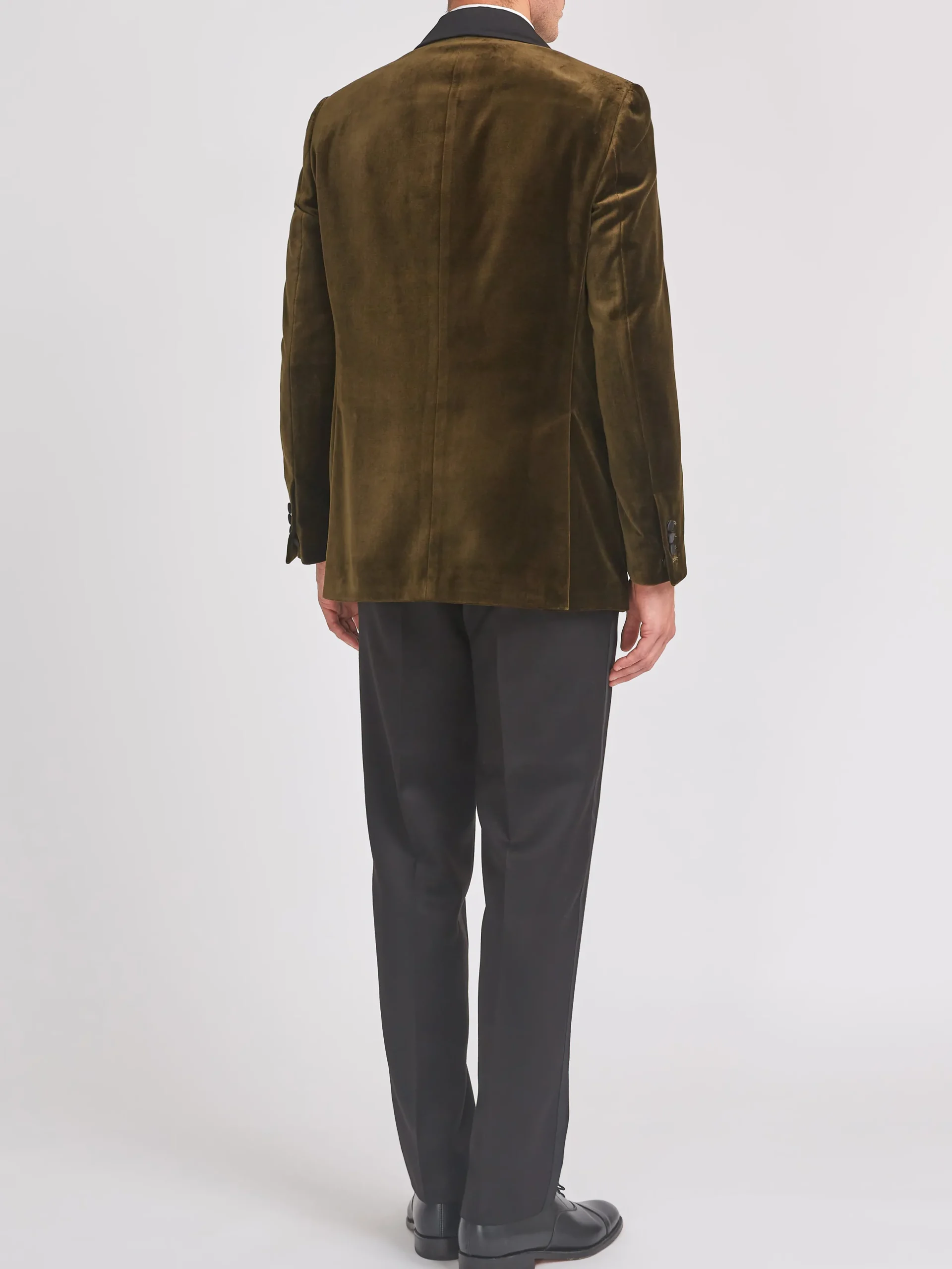 Favourbrook Olive Velvet Cotton Chaucer Jacket- Velvet Jackets | Dinner Jackets