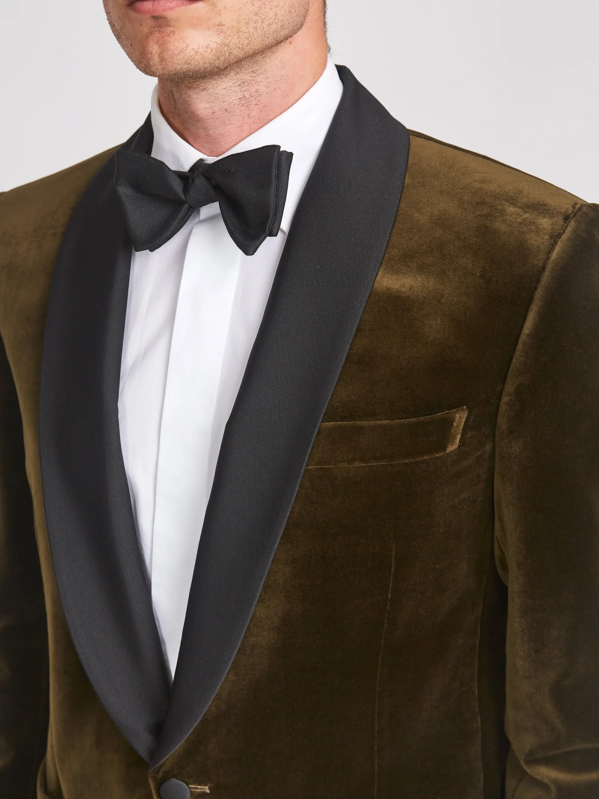 Favourbrook Olive Velvet Cotton Chaucer Jacket- Velvet Jackets | Dinner Jackets