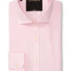 Favourbrook Pink Bridford Linen Cutaway Collar Shirt- Shirts