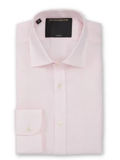 Favourbrook Pink Colne Linen Helford Shirt- Shirts