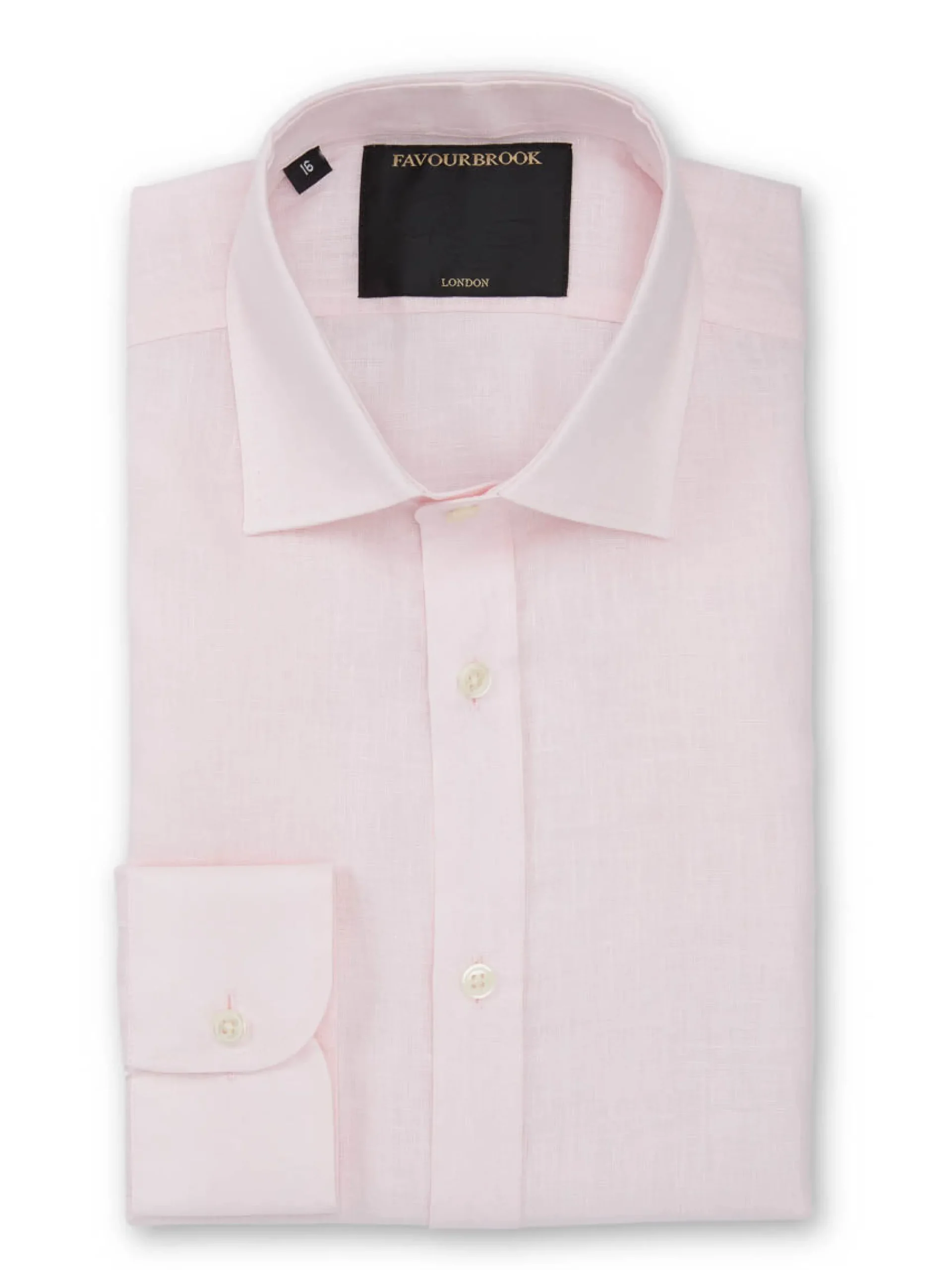 Favourbrook Pink Colne Linen Helford Shirt- Shirts