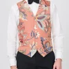 Favourbrook Pink Fulford Single Breasted 6 Button Waistcoat- Waistcoats | Single Breasted Waistcoats