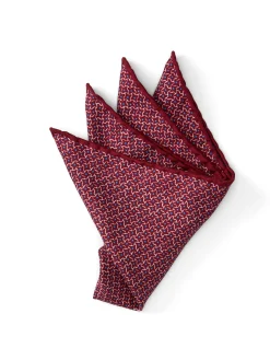 Favourbrook Pink Sandham Silk Pocket Square- Pocket Squares
