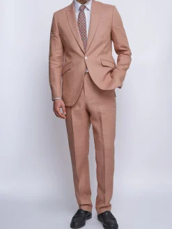 Favourbrook Pink Sidmouth Linen Ebury Jacket- Suits
