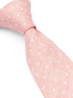 Favourbrook Pink Spot Milford Tie- Ties