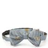 Favourbrook Powder Blue Gold Bees Silk Bow Tie- Bow Ties