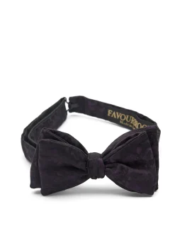 Favourbrook Purple Skulls Silk Bow Tie- Bow Ties