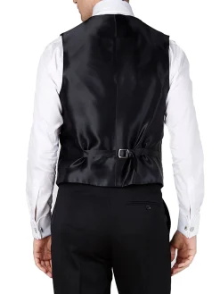 Favourbrook Racing Green Velvet Cotton Single Breasted 6 Button Piped Waistcoat- Waistcoats | Single Breasted Waistcoats