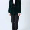 Favourbrook Racing Green Velvet Single Breasted Grosvenor Smoking Jacket- Eveningwear | Velvet Jackets