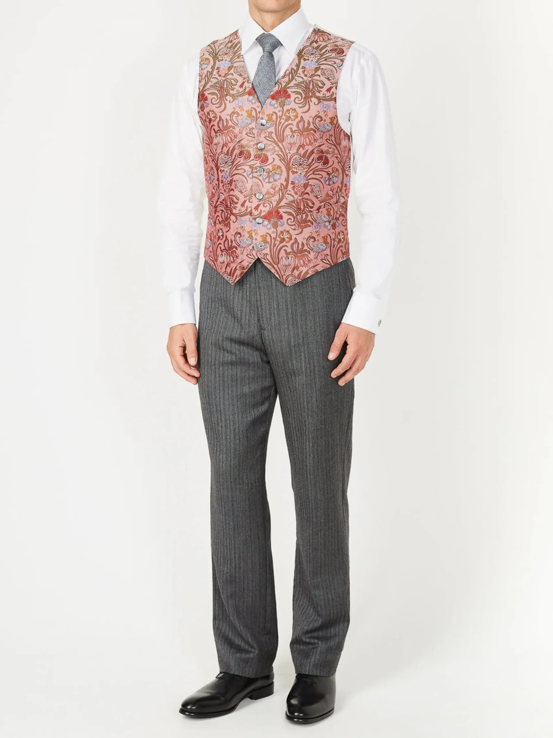 Favourbrook Rose Davenport Silk Single Breasted 6 Button Waistcoat- Groomswear | Waistcoats