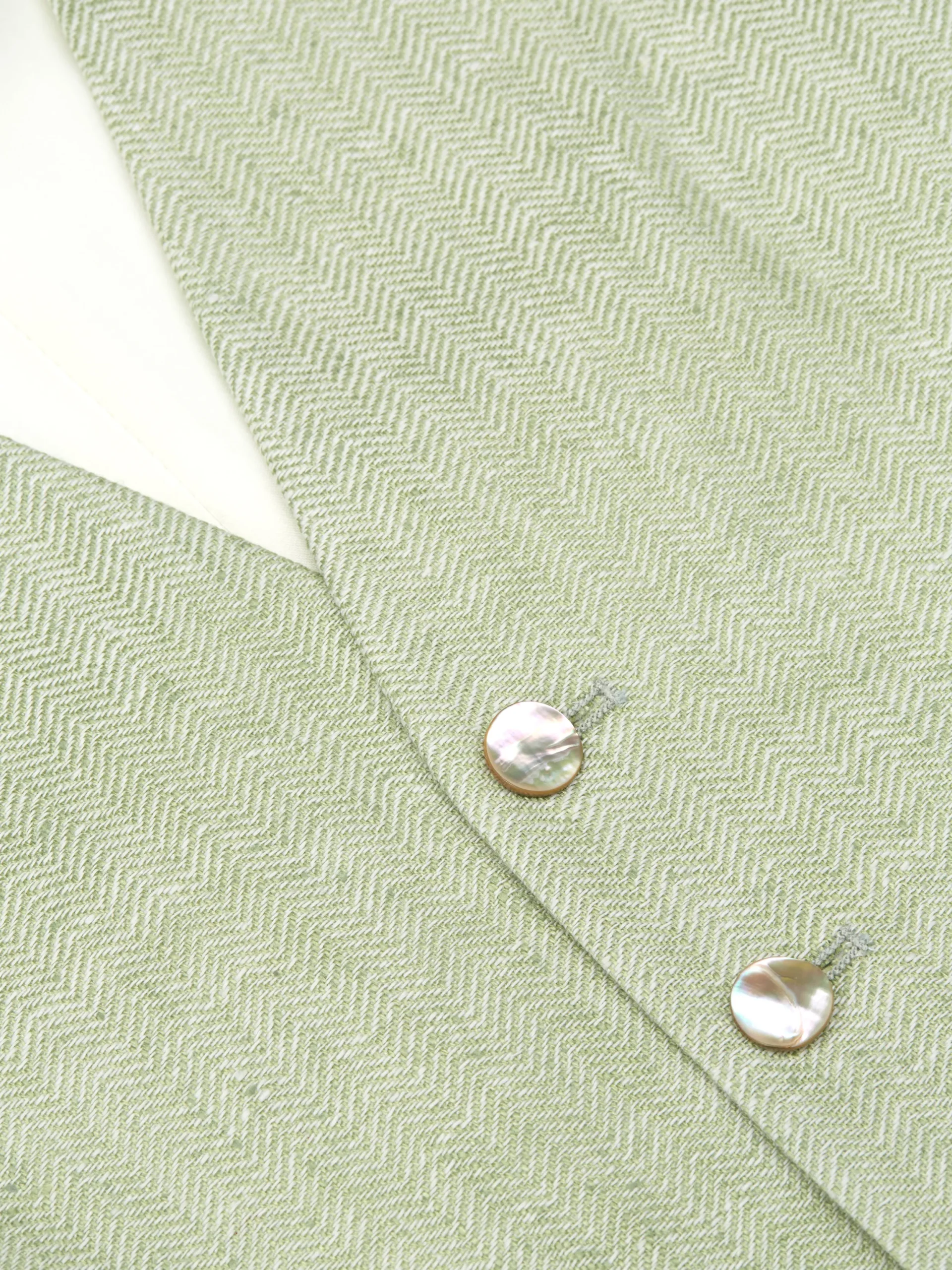 Favourbrook Sage Green Randwick Single Breasted 6 Button Piped Waistcoat- Waistcoats | Single Breasted Waistcoats