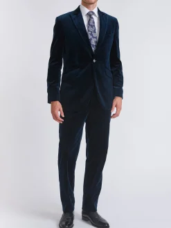 Favourbrook Sapphire Blue Velvet Newport Jacket- Velvet Jackets | Suits