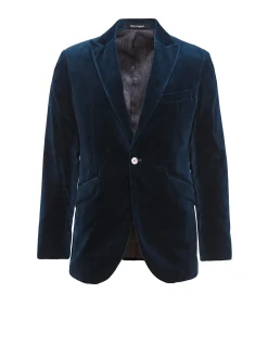 Favourbrook Sapphire Blue Velvet Newport Jacket- Velvet Jackets | Suits