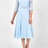 Favourbrook Serena Circle Dress Longer Pale Blue Silk Georgette-Women Mother Of The Bride | Dresses