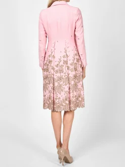 Favourbrook Shawl Collar Eton Coat Pale Pink Althorp Crease Resist Linen-Women Mother Of The Bride | Jackets & Coats