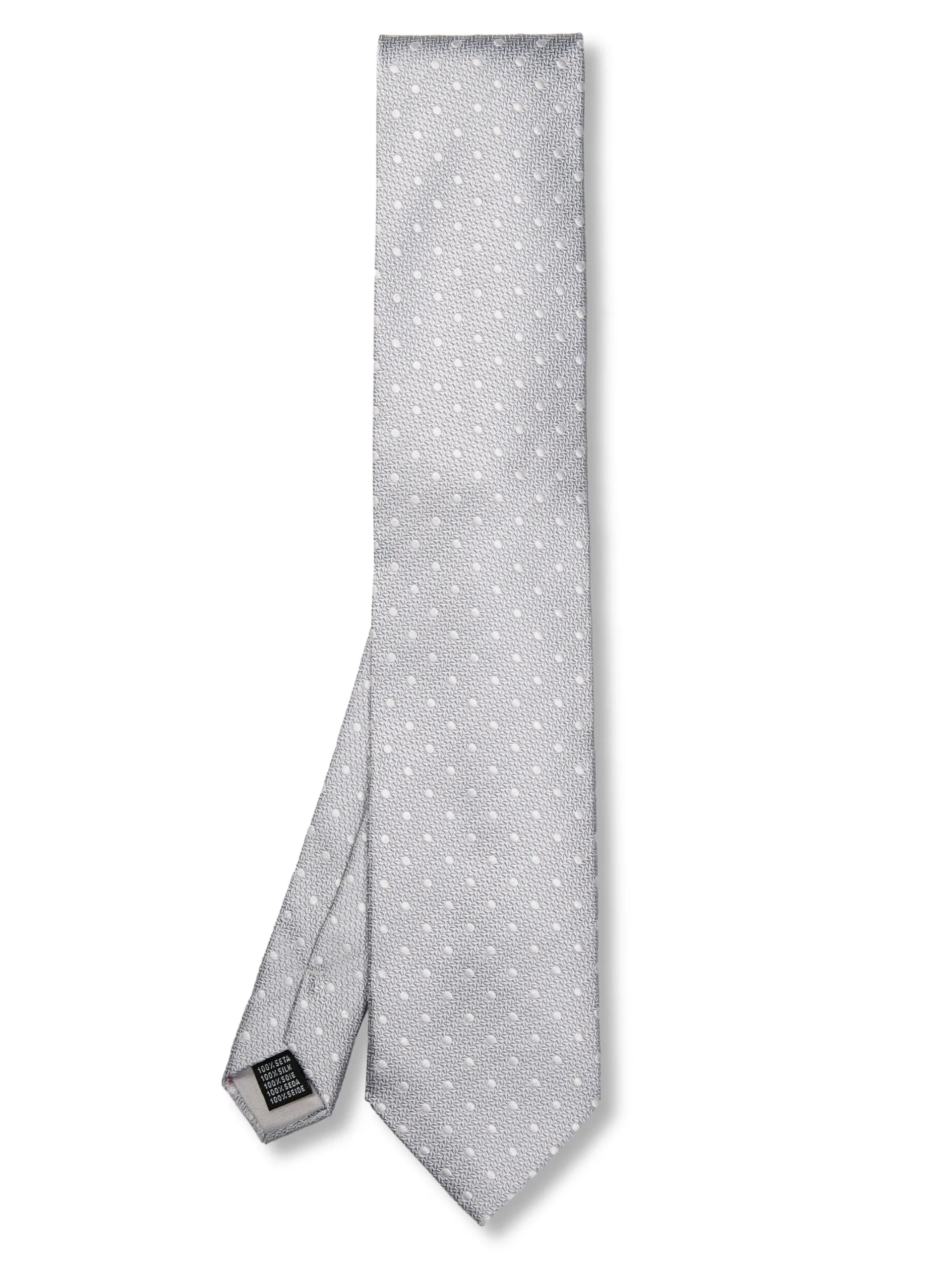 Favourbrook Silver Pickwick Silk Tie- Groomswear | Ties