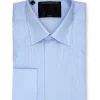 Favourbrook Sky Blue Poplin Pintuck Dress Shirt- Shirts