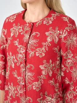 Favourbrook Swing Jacket Brick Red Lichfield Linen-Women Short Jackets | Jackets & Coats