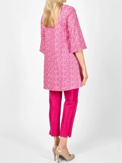 Favourbrook Swing Jacket Fuchsia Dorchester Linen-Women Short Jackets | Jackets & Coats