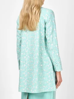 Favourbrook Swing Jacket Long Sleeve Aqua Lagoon Finborough linen-Women Mother Of The Bride | Jackets & Coats